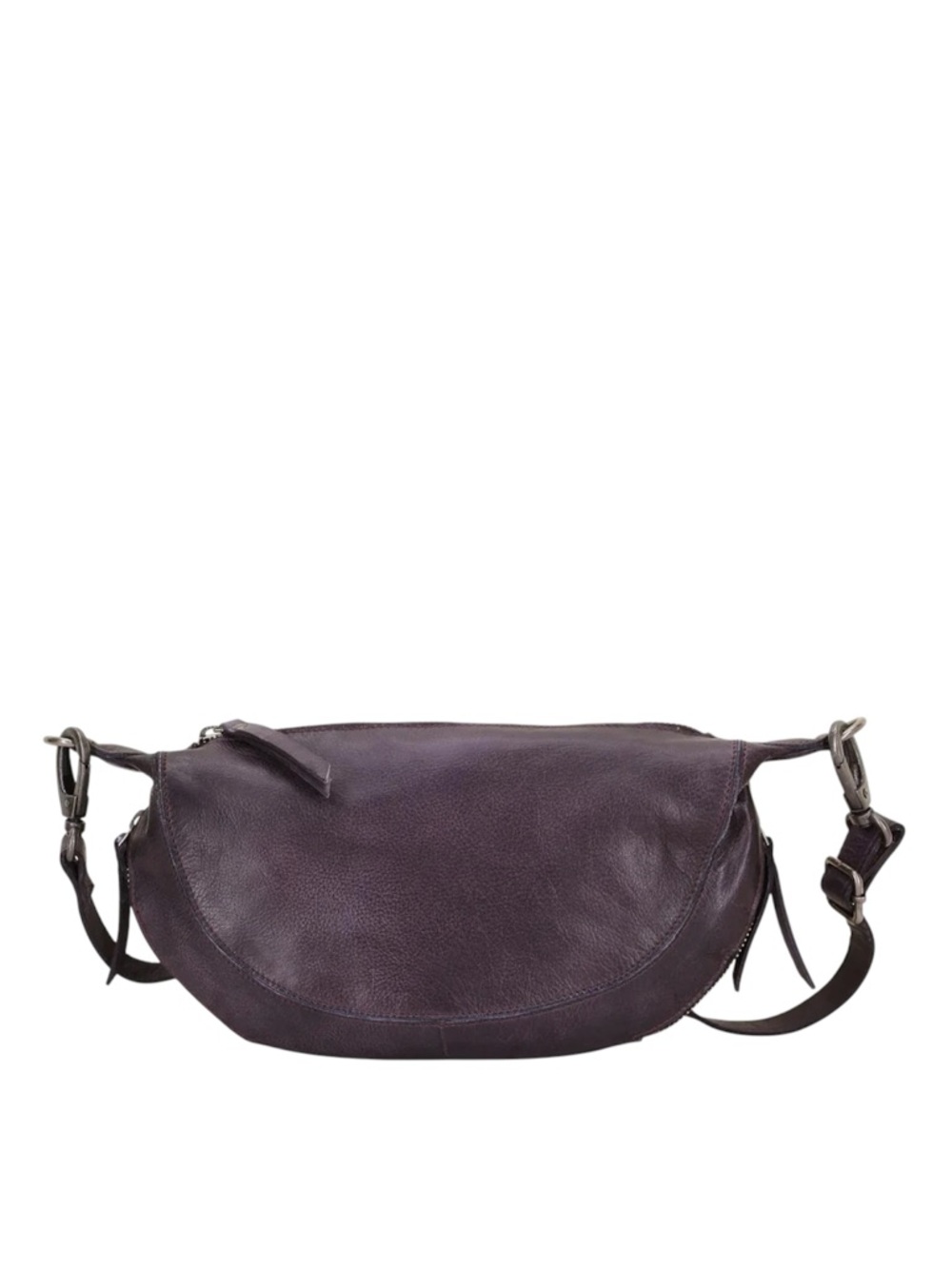 latico Deep Plum Leather Crossbody Sling Bag